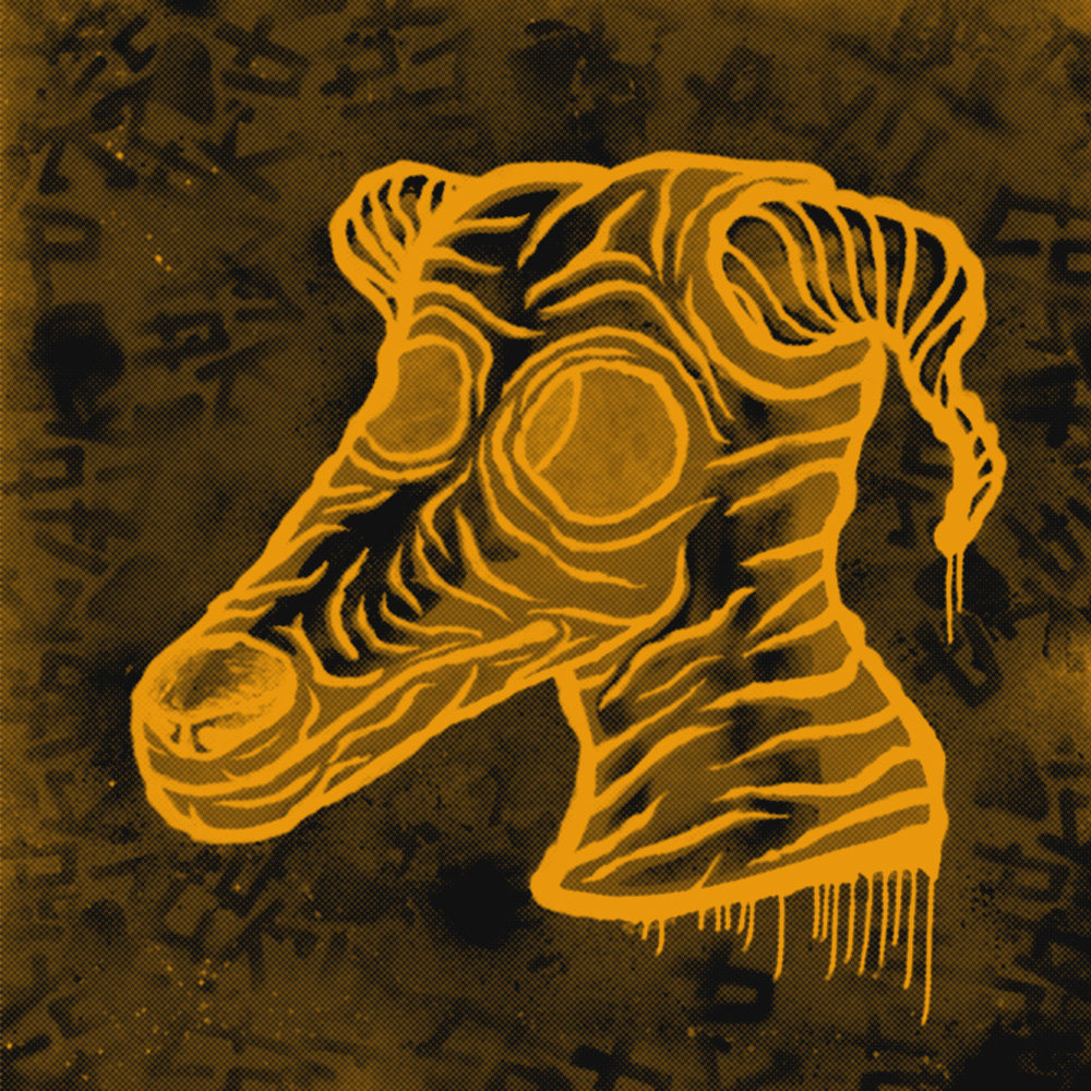 Halftone dawg artwork